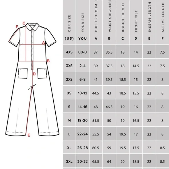 NWT UNIVERSAL STANDARD Kate Stretch Cotton Twill plus size denim Jumpsuit L (3X) - Picture 5 of 9